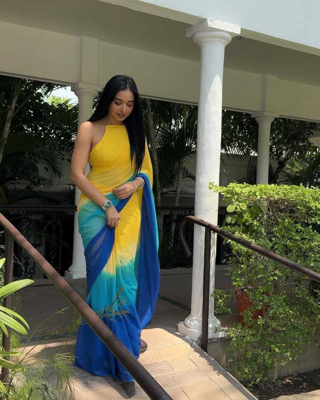 YNF GEORGETTE SRI 277 WHOLESALE SAREES MANUFACTURER